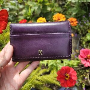Hobo Purple Leather Wallet
